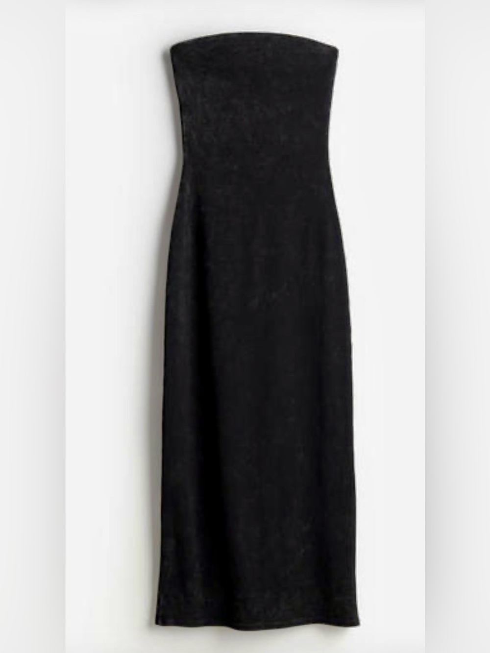 H&M Black Strapless bandeau Dress